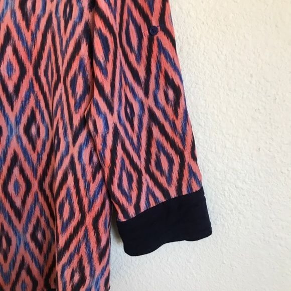 Collective Concepts Print Tunic in Pink/Blue  - Size Small - Picture 6 of 6